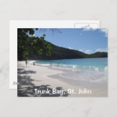 Trunk Bay, St John Postkarte (Vorne/Hinten)