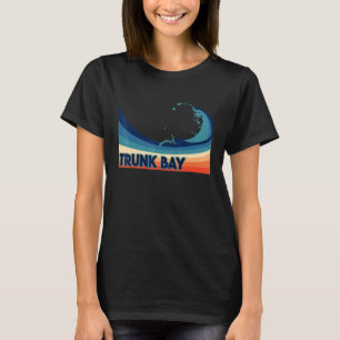 Trunk Bay USVI Retro Surf  Segeln und Angeln Urlau T-Shirt