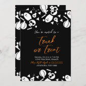 Trunk eine Leckerei Halloween Ghost Sprinkles Einladung (Vorne/Hinten)