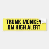 Trunk Monkey Funny Warcraft Autoaufkleber (Vorne)