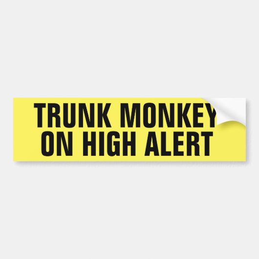 Trunk Monkey Funny Warcraft Autoaufkleber (Vorne)