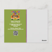 Trunk- oder Leckerei-Ereignis Postkarte (Rückseite)