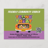 Trunk- oder Leckerei-Ereignis Postkarte (Vorderseite)