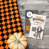 Trunk oder Leckerei Halloween Ghosting Gäste Visitenkarte