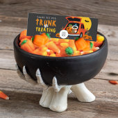 Trunk oder Leckerei Halloween Ghoulish Guest Danke Mini Visitenkarte