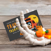 Trunk oder Leckerei Halloween Ghoulish Pumpkin Visitenkarte