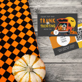 Trunk oder Leckerei Halloween Ghoulish Pumpkin Visitenkarte
