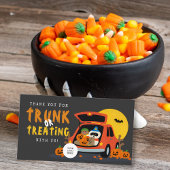 Trunk oder Leckerei Halloween Ghoulish Pumpkin Visitenkarte