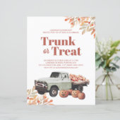 Trunk oder Leckerei Halloween Pumpkin School Flyer (Stehend Vorderseite)