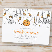 Trunk oder Leckerei Modernes Chic Halloween-Party Einladung