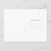 Trunk oder Leckerei Modernes Chic Halloween-Party Einladungspostkarte (Rückseite)