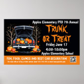 Trunk oder Treuen Sie Fundraiser PTO PTA Church Ba Poster (Vorne)
