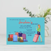 Trunk-Party Female Einladung (Stehend Vorderseite)