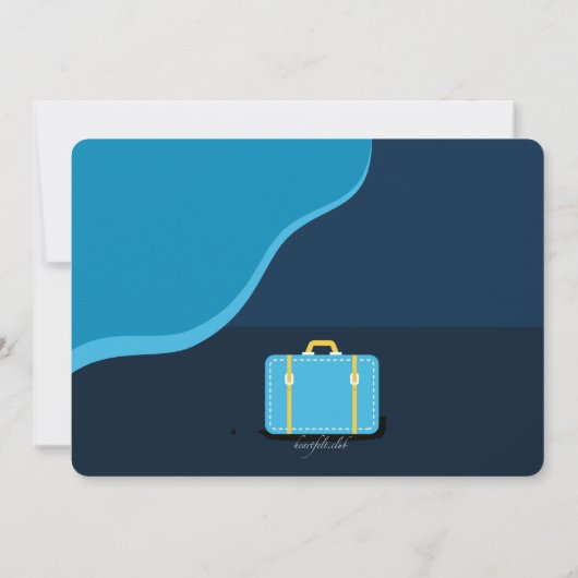 Trunk-Party für Mädchen Einladung (Rückseite)