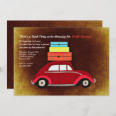 Trunk-Party mit Einladung von Red Car (Vorne/Hinten)