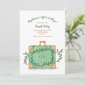 Trunk Party Valise Einladung (Stehend Vorderseite)