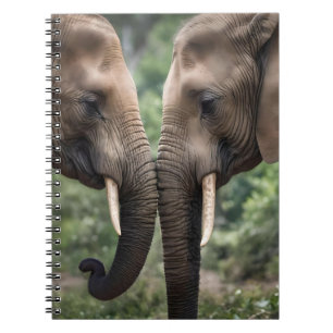"Trunk to Trunk: Eine sanfte ElefantenEmbrace" Notizblock
