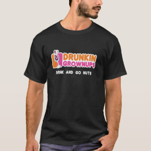 Trunkin Grownups for Wine Lovers Drink Go-Kart T-Shirt