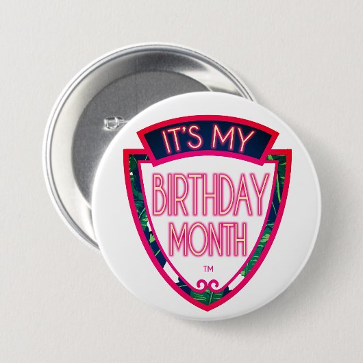 Truppe Geburtstagsmonatsschaltfläche Button (Vorne & Hinten)