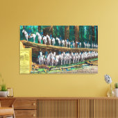 Truppe I auf und vor dem gefallenen Riesen Leinwanddruck (Insitu (Wohnzimmer))