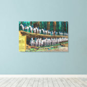 Truppe I auf und vor dem gefallenen Riesen Leinwanddruck (Insitu (Holzboden))