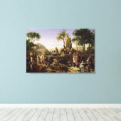 Truppen an den Ufern des Nils gestoppt Leinwanddruck (Insitu (Holzboden))