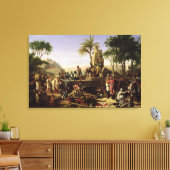 Truppen an den Ufern des Nils gestoppt Leinwanddruck (Insitu (Wohnzimmer))