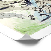 Truppen werden über den Fluss getrieben (Tinte auf Poster (Ecke)