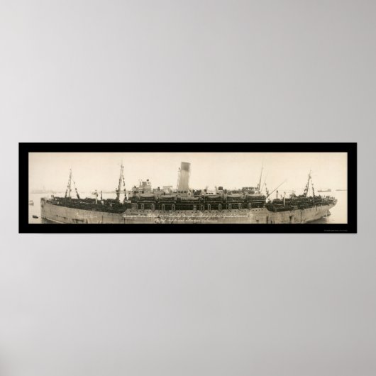 Truppenschiff Mongolei Foto 1919 Poster (Vorne)