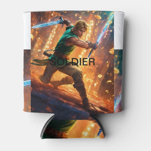 Truppenverzierte Schaumkühlen: Behalt Getränke Coo Dosenkühler (Vorderseite)