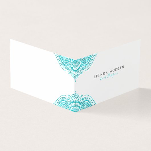 Truquoise mandala visitenkarten (Vorderseite)