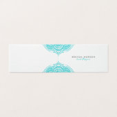Truquoise mandala visitenkarten (Außenseite Aufgefaltet)