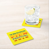 TRURO INTERNATIONALER FILM-FESTIVAL-UNTERSETZER RECHTECKIGER PAPPUNTERSETZER (Vor Ort)