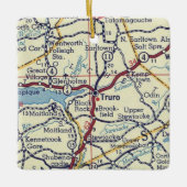 Truro Nova Scotia Vintage Karte Keramikornament (Vorderseite)