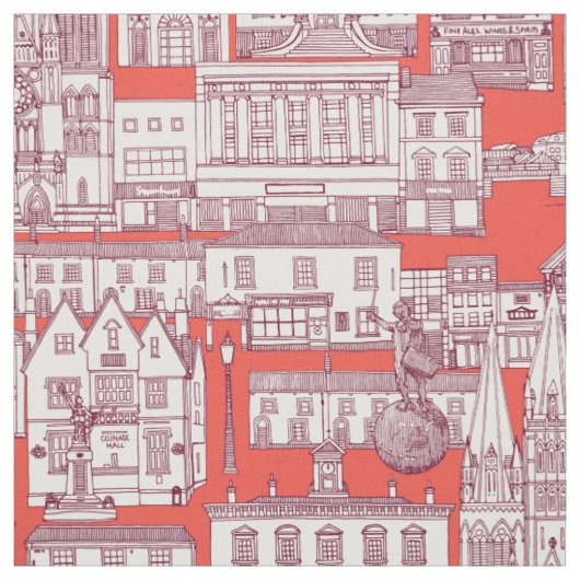 Truro Toile bordeauxrot Stoff (Muster)