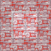 Truro Toile bordeauxrot Stoff (Kachel)