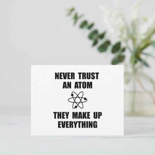 Trust Atom Postkarte (Stehend Vorderseite)