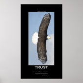 TRUST Bald Eagle Motivierend Poster (Vorne)