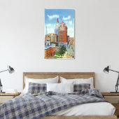 Trust Bldg and Traveller Tower View Leinwanddruck (Insitu (Schlafzimmer))