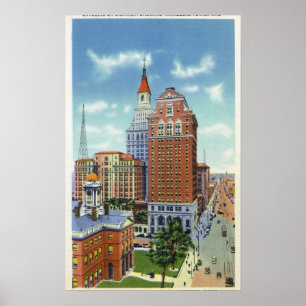 Trust Bldg and Traveller Tower View Poster