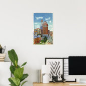 Trust Bldg and Traveller Tower View Poster (Heimbüro)