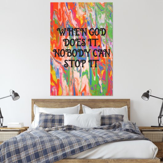 Trust Canvas Print Leinwanddruck (Insitu (Schlafzimmer))