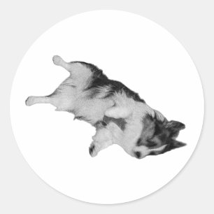 Trust Fall Runder Aufkleber