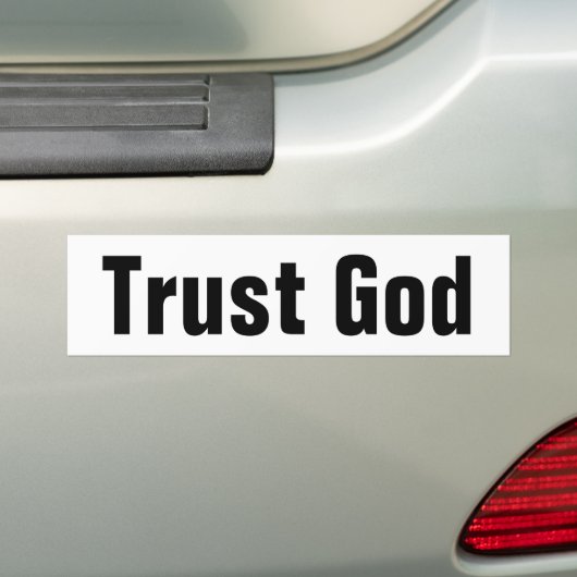 Trust God Autoaufkleber (Auf Auto)