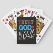 TRUST GOD & CHILL SPIELKARTEN (Rückseite)