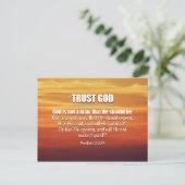 TRUST GOD | Christliche Förderung Postkarte (Stehend Vorderseite)