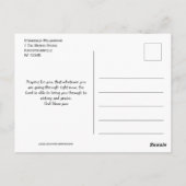 TRUST GOD | Christliche Förderung Postkarte (Rückseite)