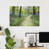 TRUST GOD - Christliche religiöse Poster Wall Art (Heimbüro)