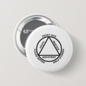 Trust God, Clean House, Help Others (Badge) Button (Vorne & Hinten)