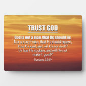 TRUST GOD FOTOPLATTE (Vorderseite)